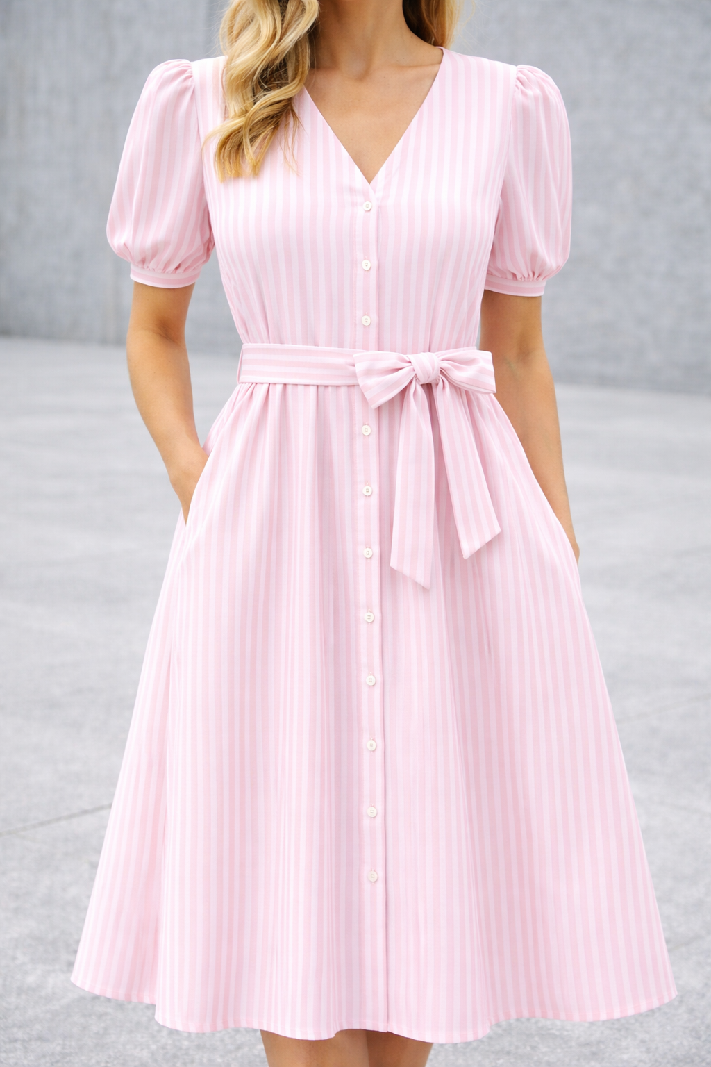 Rayas Vichy Rosa Bebé - Imagen 4