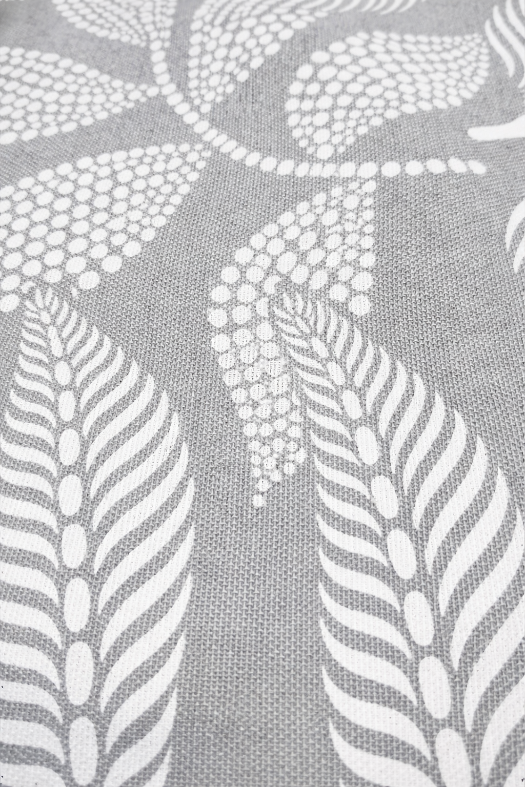 Loneta Estampada Rivia Gris y Blanco - Imagen 2