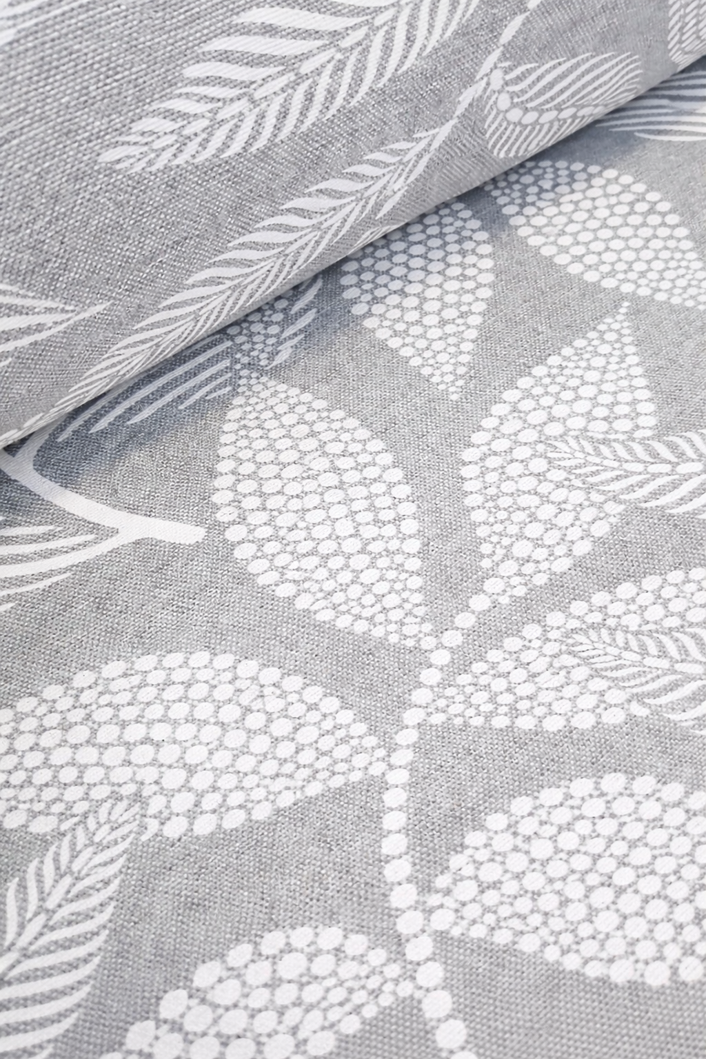 Loneta Estampada Rivia Gris y Blanco - Imagen 3