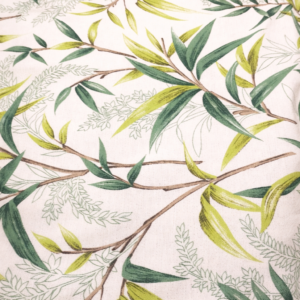 Loneta Estampada Bambú Verde