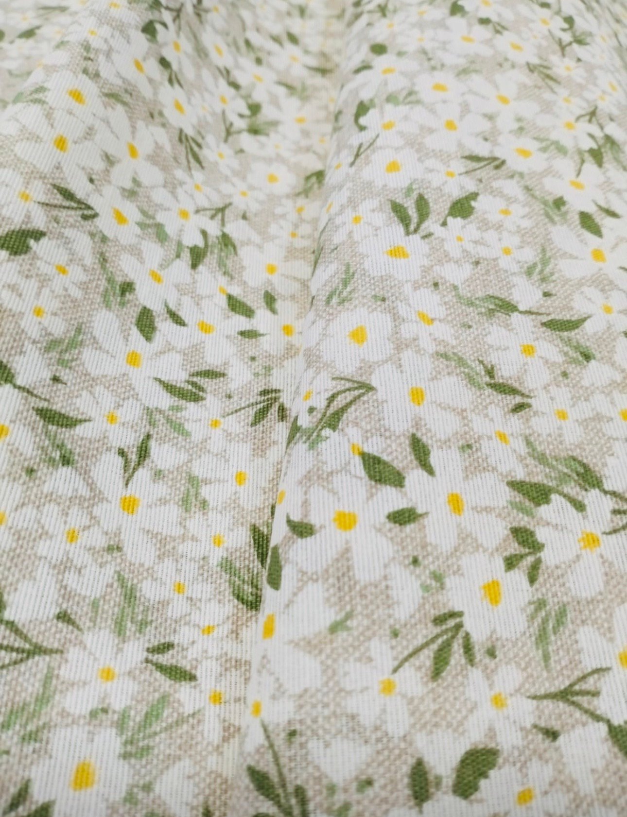 Loneta Estampada Flores Pradera Verde - Imagen 3