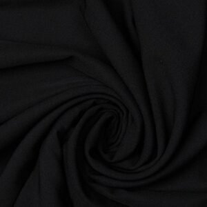 Tejido Crepe Misol Elástico Negro