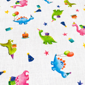Tela infantil algodón percal dinosaurios