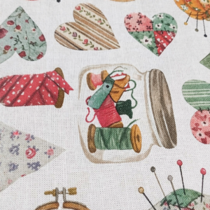 Tela algodón percal patchwork costura vintage