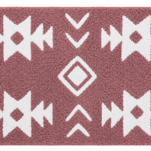 Alfombra Baño Modelo Block Rosa