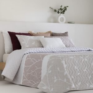 Conjunto de Colcha Jacquard Cancún Beige