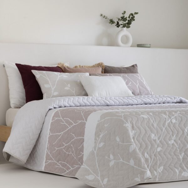 Conjunto de Colcha Jacquard Cancún Beige