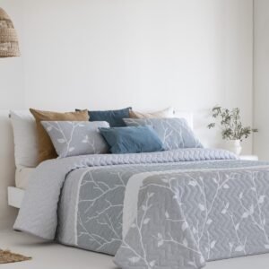 Conjunto de Colcha Jacquard Cancún Gris