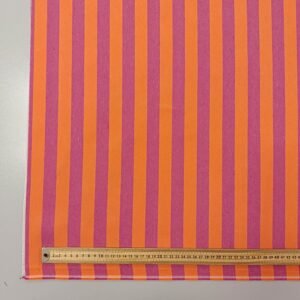 Loneta Rayas Naranja Fucsia