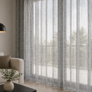 Visillo Modelo Oporto Liso Gris
