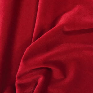 Tejido Terciopelo Lycra Rojo