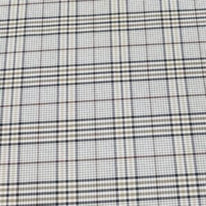 Tejido Viscosa Poliéster Cuadros Beige 6581