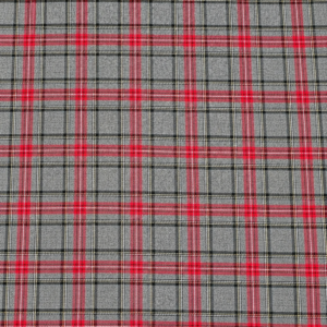 Tejido Viscosa Poliéster Cuadros Gris 6581
