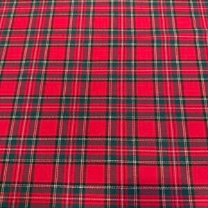 Tejido Viscosa Poliéster Cuadros Rojo 6581