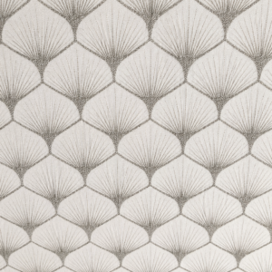 Tela Popelín Algodón Patchwork Hojas Gris