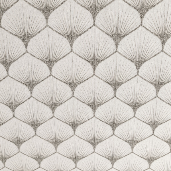 Tela Popelín Algodón Patchwork Hojas Gris
