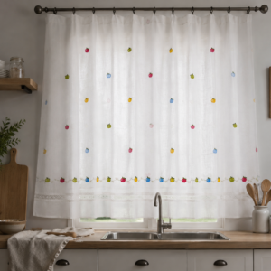 Visillo Cocina Manzanas Multicolor
