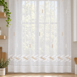 Visillo Cocina Tetris Beige